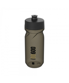 Bidon Apa Polisport S600 Screw-On - 600 ml, Negru Transparent