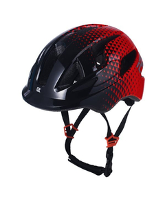 Casca Ciclism Copii P2R MASCOT - 52-56 cm, S, Negru-Rosu