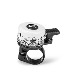 Sonerie Bicicleta P2R Ringo - Bicicleta, Alb-Negru