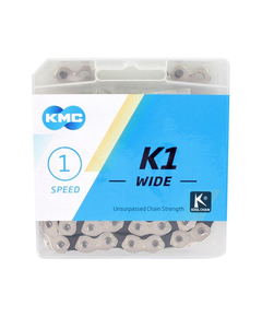 Lant KMC K1 Wide Single-Speed Argintiu/Negru 100 Zale