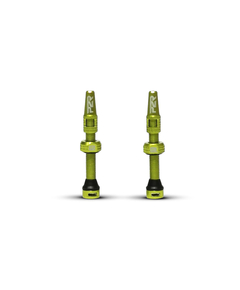 Valva Tubeless bicicleta P2R TV46GR, AL, 46mm, Verde Lime (OEM)