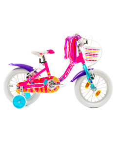 Bicicleta Copii DHS Icecream - 16 Inch, Roz