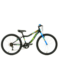 Bicicleta Copii DHS Plasma - 24 Inch, Negru-Albastru