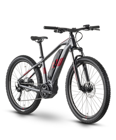 Bicicleta Electrica Raymon HardRay E 3.0 - 27.5 Inch, M, Gri-Rosu