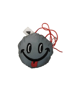 Breloc Smiley Tongue Reflectorizant Salzmann 3M - Argintiu-Rosu