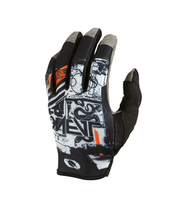 Manusi Ciclism O'Neal Mayhem Scarz V.22 - L/9, Negru-Gri-Portocaliu