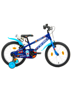 Bicicleta Copii DHS Rocket - 18 Inch, Albastru