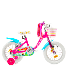Bicicleta Copii DHS Summer - 14 Inch, Roz