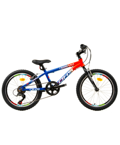 Bicicleta Copii Dhs Terrana 2023 - 20 Inch, Albastru/Rosu