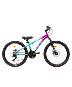 Bicicleta Copii Dhs Terrana 2423 - 24 Inch, Albastru/Violet