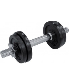 Gantera - 9 Kg, Set 4 Discuri, Negru-Argintiu