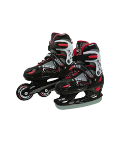 Role Copii, Reglabile 2 In 1 Ikki Boy, S, 31-34, Negru-Rosu