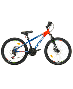 Bicicleta Copii Dhs Terrana 2423 - 24 Inch, Albastru/Rosu