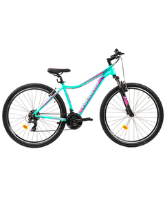 Bicicleta MTB Colinelli COL22, Marimea M, 29 inch, Turcoaz, Schimbator Shimano, 21 Viteze, Cadru Aluminiu, Frane V - Brake