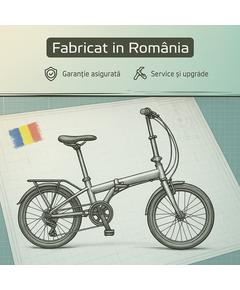 Bicicleta Pliabila DHS 16010 - 16 inch, Alb