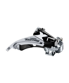 Schimbator fata 3x6/7 viteze Shimano Tourney AFDTY500TSM6, 42T, Top Swing, argintiu