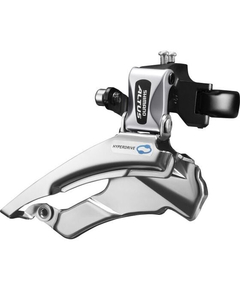 Schimbator fata 3x7/8 viteze Shimano Altus AFDM313L6, 42/48T, Down-Swing, Dual-Pull, argintiu