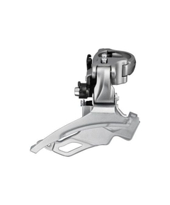 Schimbator fata 3x9 viteze Shimano Alivio AFDM4000DSL6, Dual-Pull, argintiu