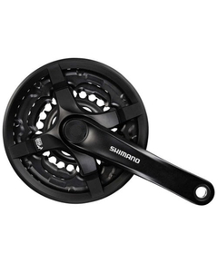 Angrenaj Shimano AFCTY501C244CLB, 24/34/42T, brate 170 mm, inel negru