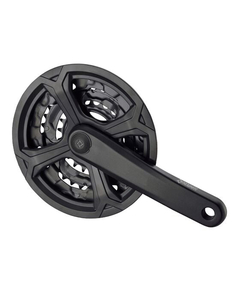 Angrenaj TC CN02, 22/32/42T, brate 175 mm, cu aparatoare lant, negru