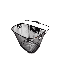 Cos cu suport pentru ghidon, negru