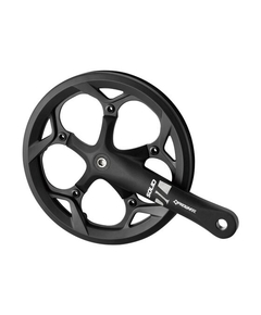 Foaie angrenaj Solid 252PP 3, 3/32, 52T, 170 mm, cu aparatoare dubla din plastic, fara logo, negru satin