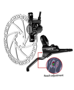 Frana spate pe disc hidraulica Tektro HD T290, furtun 1750 mm, rotor 160 mm, negru