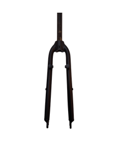 Furca rigida 28 inch City/Trekking YS-727, 1 1/8x290mm fara filet, otel cu pivoti, Negru mat