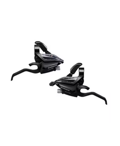 Manete schimbator si frana Shimano Altus EZ Fire Plus ASTEF5002LSBL RV7AL, 3x7 viteze, pentru frane tip V, negre