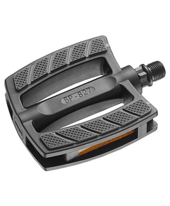 Pedale Marwi SP 827 PP, ax 9/16, cu reflectoare, TPR, negru/gri