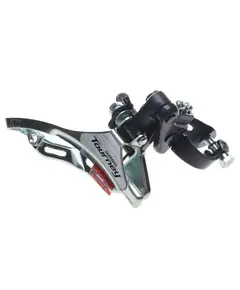 Schimbator fata 3x6/7 viteze Shimano Tourney AFDTY300DSTM6, SIS, 42T, tragere sus, argintiu