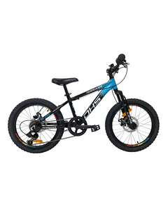 Bicicleta Copii Dhs Terrana 2023, model 2026 - 20 Inch, Negru-Albastru