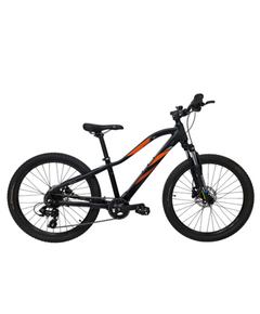Bicicleta Copii Prophete 11721 - 24 inch, 8 viteze, Negru-Portocaliu