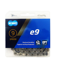 Lant e-Bike KMC E9 EPT, 9 Viteze, 133 Zale, Argintiu