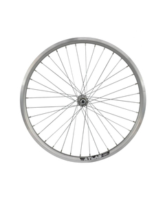 Roata Fata Bicicleta Cerurim, Janta Dubla Atlas, 24 inch, 507X18, V-Brake, Argintie