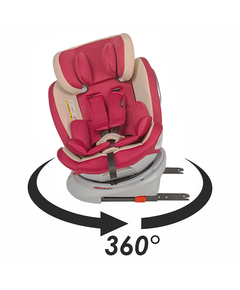 Scaun auto copii rotativ, cu Isofix Hapi Ozy, 0-36 Kg - Rosu