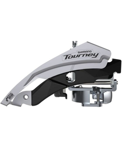 Schimbator fata 3x6/7/8 Shimano Tourney AFDTY600LML6, 42T, Top swing, argintiu