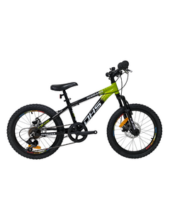 Bicicleta Copii Dhs Terrana 2023, model 2026 - 20 Inch, Negru-Verde
