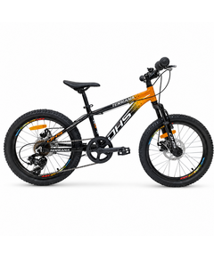 Bicicleta Copii Dhs Terrana 2023, model 2026 - 20 Inch, Portocaliu-Negru