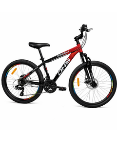 Bicicleta Copii Dhs Terrana 2423, model 2026 - 24 Inch, Rosu-Negru