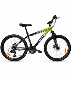 Bicicleta Copii Dhs Terrana 2423, model 2026 - 24 Inch, Verde-Negru