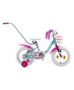Bicicleta Copii Polar 2024 Unicorn baby - 14 Inch, Albastru-Roz