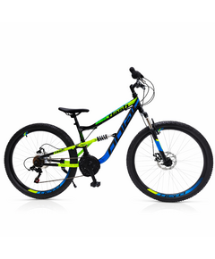 Bicicleta Full suspension DHS Polar Flash - 26 Inch, Negru