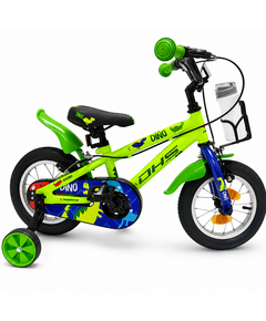 Bicicleta Copii DHS Dino - 12 Inch, Verde