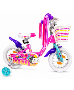 Bicicleta Copii DHS Icecream - 12 Inch, Roz