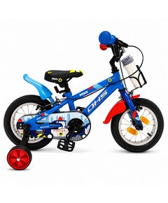 Bicicleta Copii DHS Police - 12 Inch, Albastru