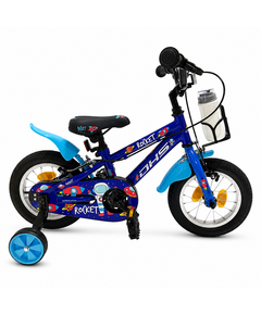 Bicicleta Copii DHS Rocket - 12 Inch, Albastru inchis