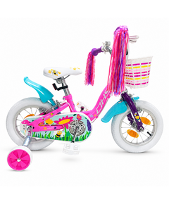 Bicicleta Copii DHS Summer - 12 Inch, Roz/Albastru