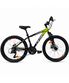 Bicicleta Copii Dhs Terrana 2423B, model 2026 - 24 Inch, Negru-Verde
