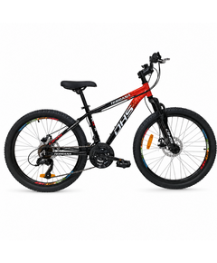 Bicicleta Copii Dhs Terrana 2423B, model 2026 - 24 Inch, Rosu-Negru